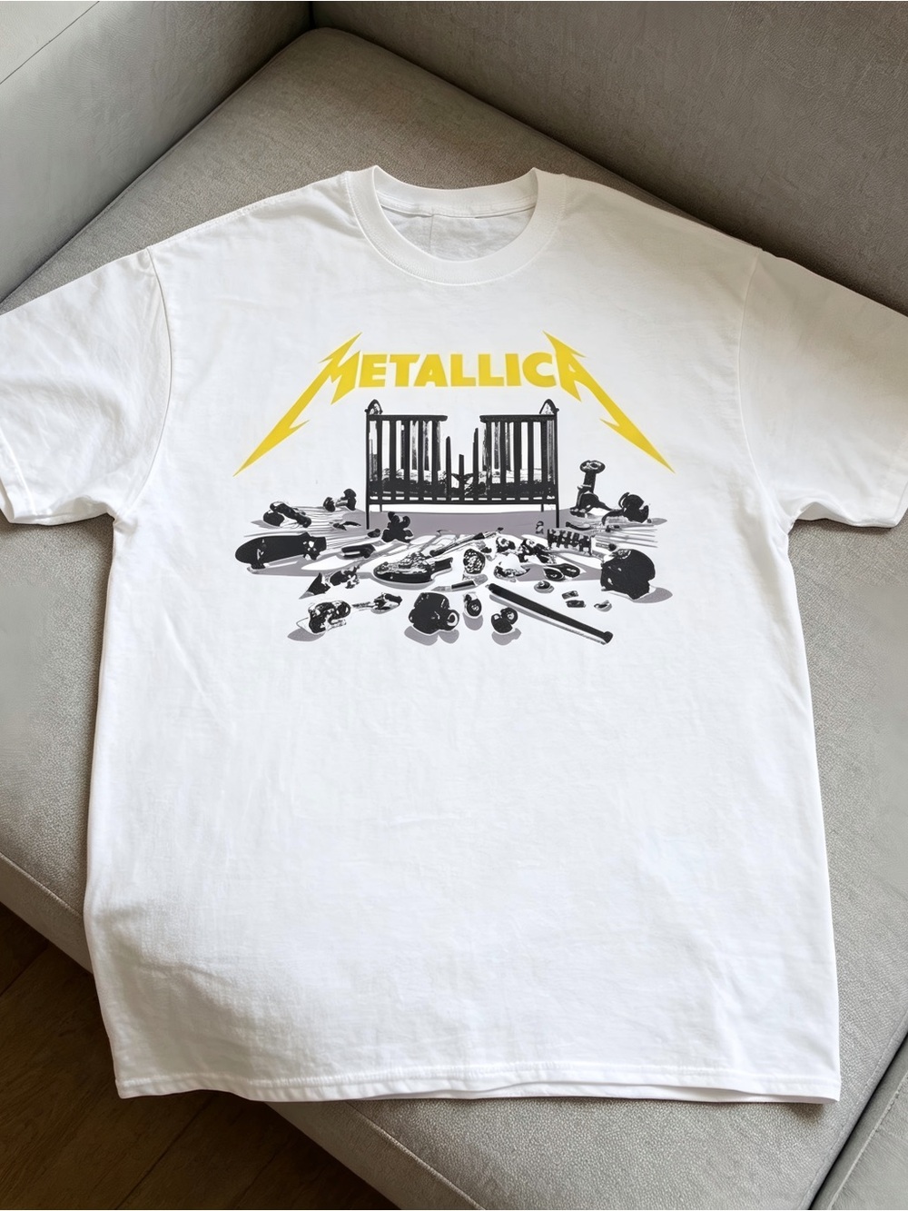 Metallica 72 Seasons New Rock Band White Graphic Women Men T-shirt Unisex
